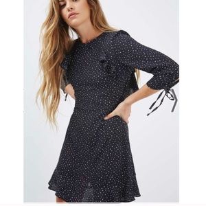 Topshop Star Frill Mini Dress